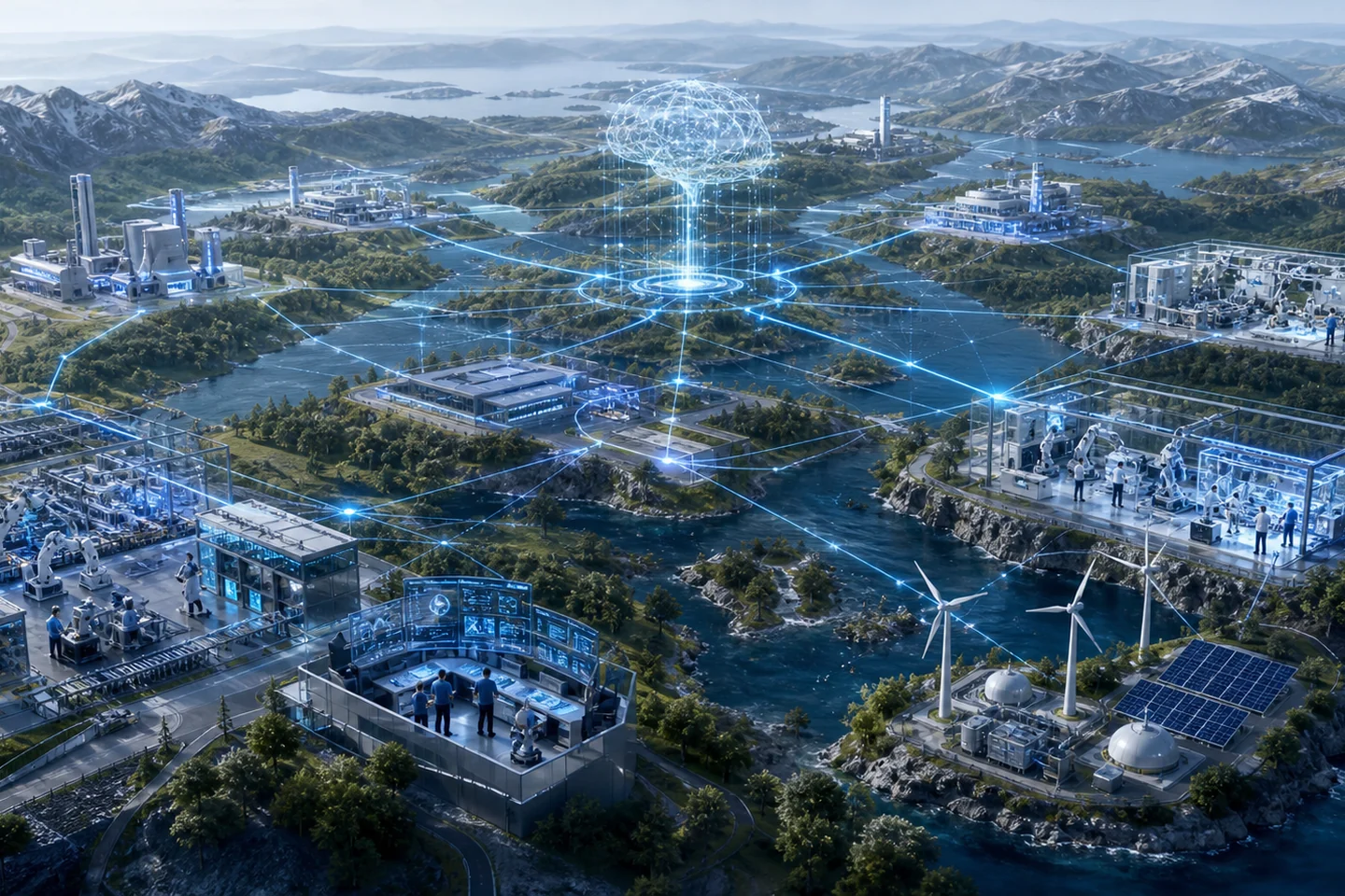 European industrial network combining automation, engineering software and AI systems
