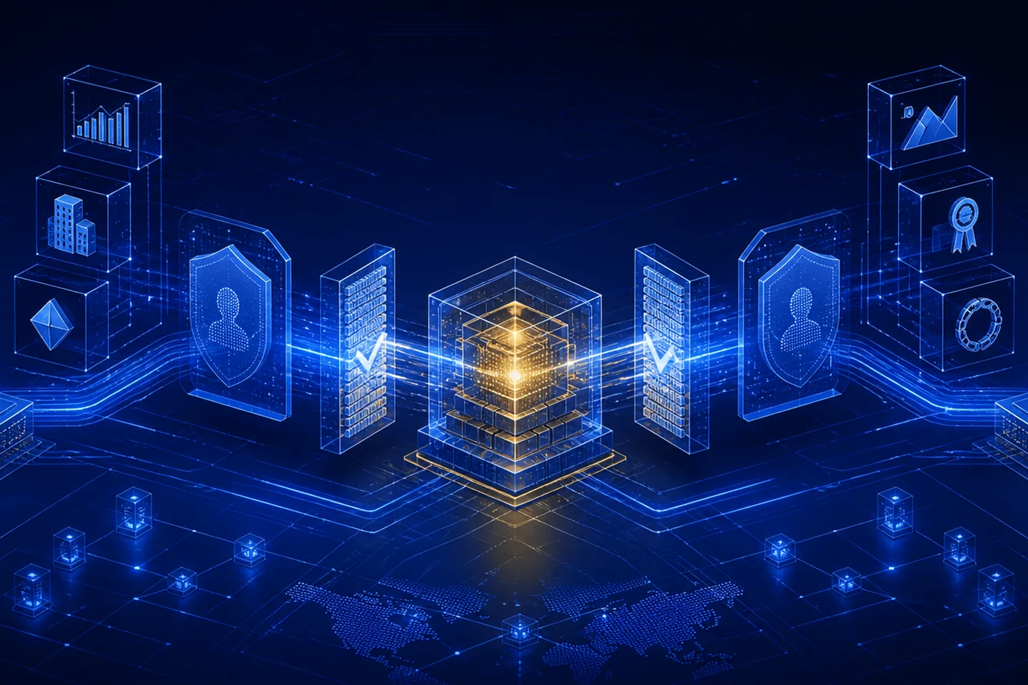 Programmable financial rails connecting money, assets, identity and final settlement